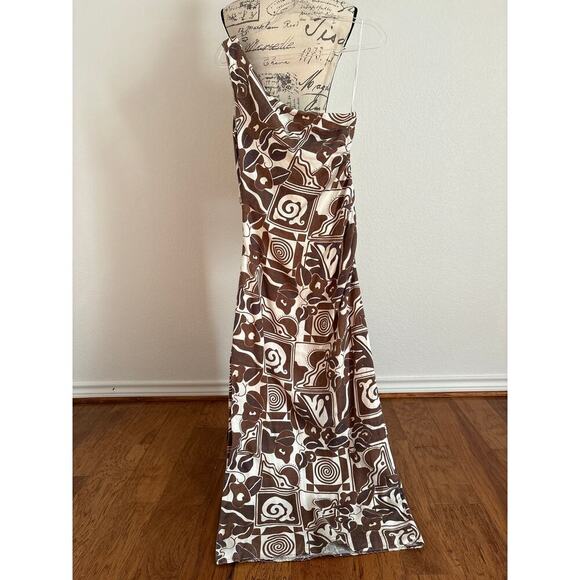 B39 Mara Hoffman One Shoulder Enya Maxi Dress Womens 2 Goddess Romantic Wedding - Picture 5 of 10